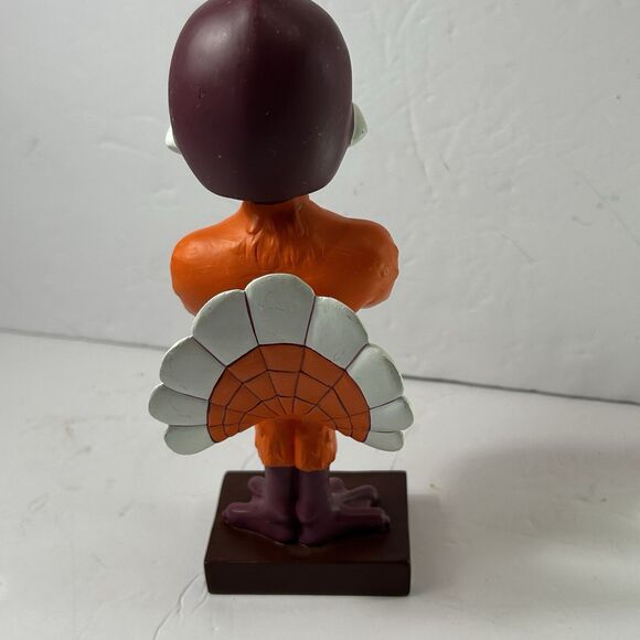 Virginia Tech Hokie Bird Mascot Bobblehead Rare Hokies Nodder 7" - Picture 5 of 5